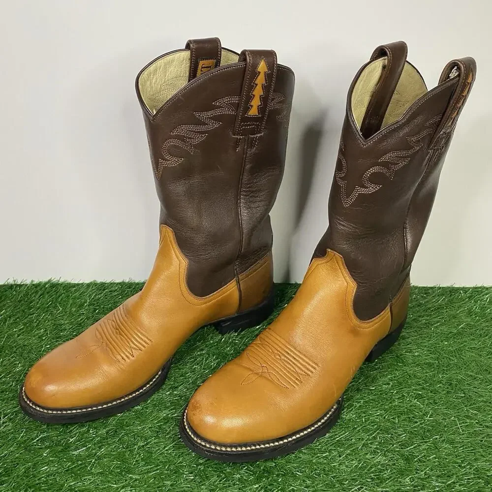 Ariat Women's Size 6 B ATS Pro Brown Leather Western Cowgirl Boots 17140 - Picture 4 of 15